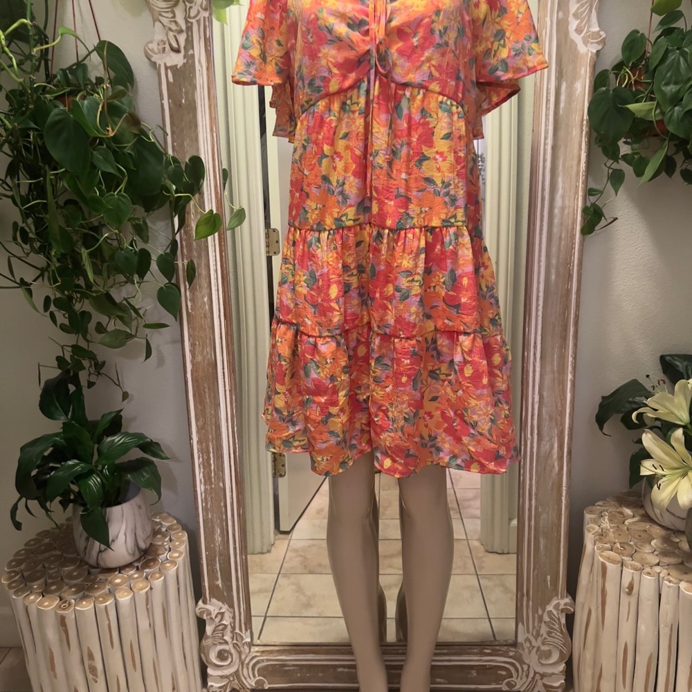 Vibrant Floral Mini Dress